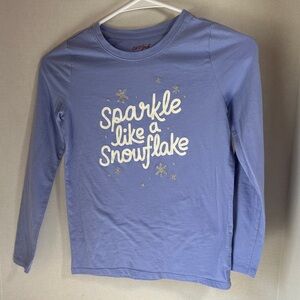 Cat & Jack bluish purple long sleeve shirt size medium 7/8